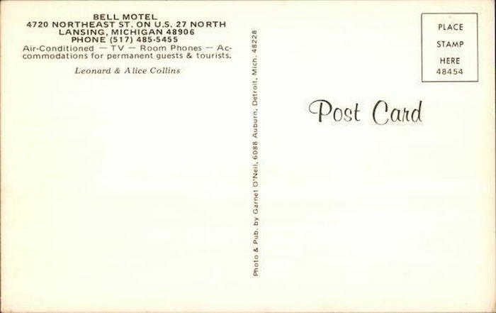 Bell Motel - Vintage Postcard (newer photo)